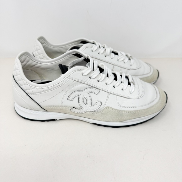 Chanel 2025 Interlocking CC Logo Sneakers - Picture 2 of 8